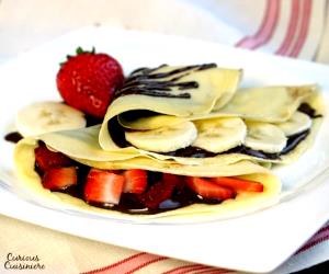 1 Crepe With Filling Dessert Crepe