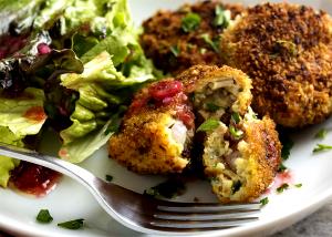1 Croquette Chicken or Turkey Cake, Patty, or Croquette