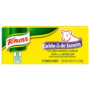 1 cube (0.35 g) Ham Flavor Bouillon Cubes