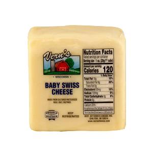 1 cube (28 g) Baby Swiss Cheese