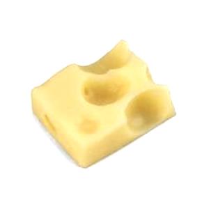 1" cube (28 g) Imported Heavenly Light Swiss Cheese