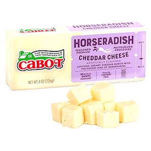 1 cube (28 g) Premium Pasteurized Process Horseradish Vermont Cheddar Cheese