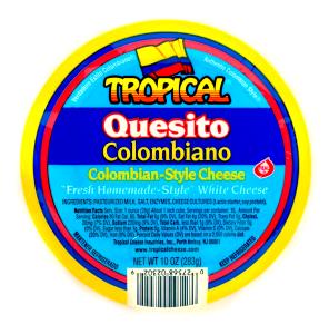 1" cube (28 g) Quesito Casero Colombiano Colombian Style Fresh Homemade-Style White Cheese