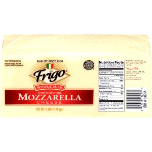 1" cube (28 g) Whole Milk Mozzarella Cheese