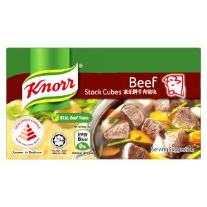 1 Cube Broth, Beef, Cubed, Prepared