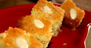 1 Cubic Inch Basbousa (Semolina Dessert Dish)