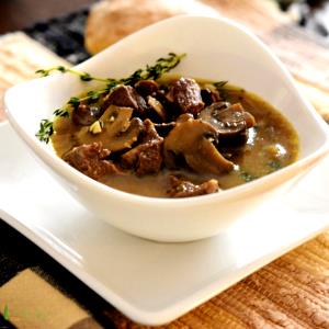 1 Cubic Inch Beef with (Mushroom) Soup (Mixture)