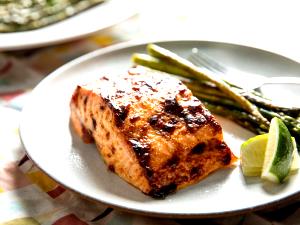 1 Cubic Inch Boneless Baked or Broiled Salmon