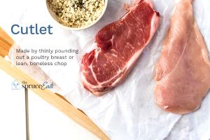 1 Cubic Inch Boneless Broiled Veal Cutlet or Steak