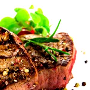 1 Cubic Inch Boneless, Cooked, Fat Removed Steak (Lean Only Eaten)