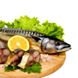 1 Cubic Inch Boneless Cooked Mackerel