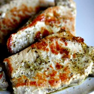 1 Cubic Inch Boneless Cooked Pork Steak or Cutlet