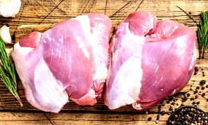 1 Cubic Inch Boneless Cooked Turkey Thigh (Skin Eaten)