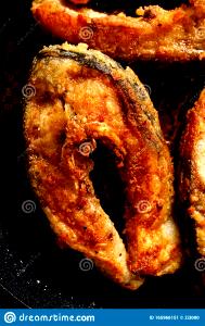 1 Cubic Inch Boneless Fried Floured or Breaded Carp