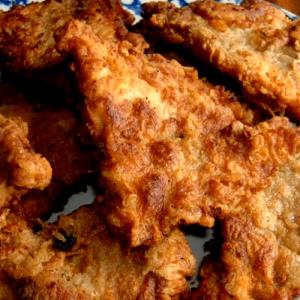1 Cubic Inch Boneless Fried Floured or Breaded Catfish