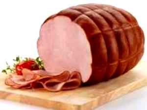 1 Cubic Inch Boneless Ham (Low Sodium, Cured, Cooked)