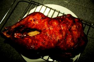 1 Cubic Inch Boneless Roasted Duck (Skin Eaten)
