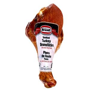 1 Cubic Inch Boneless Smoked Turkey Drumstick (Skin Eaten)