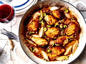 1 Cubic Inch Boneless Stewed Chicken Leg