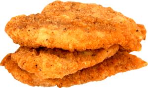 1 Cubic Inch Breaded Chicken Patty, Fillet or Tenders