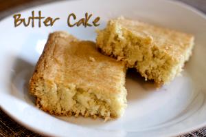 1 Cubic Inch Butter Cake without Icing