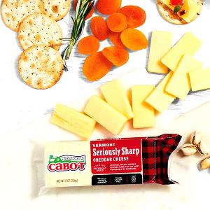 1 Cubic Inch Cheddar or American Type Natural Cheese