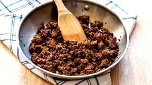 1 Cubic Inch Cooked Ground Beef (Cooked)