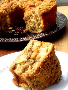 1 Cubic Inch Fat Free Cholesterol Free Yeast Type Coffee Cake with Fruit