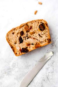 1 Cubic Inch Fruit Bread without Nuts