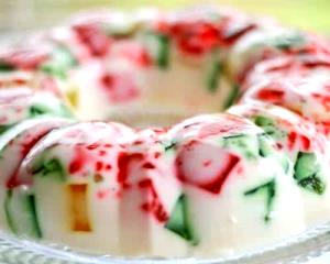 1 Cubic Inch Gelatin Dessert with Fruit