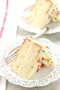 1 Cubic Inch Lowfat White Cake (Eggless)
