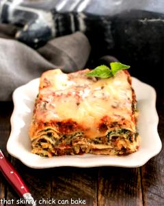 1 Cubic Inch Meatless Spinach Lasagna Noodles