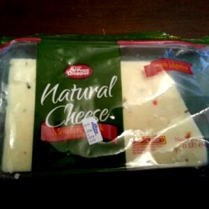 1 Cubic-İnch Monterey Cheese, Lowfat