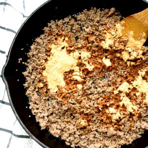 1 Cubic Inch Raw (yield After Cooking) Lean Ground Beef