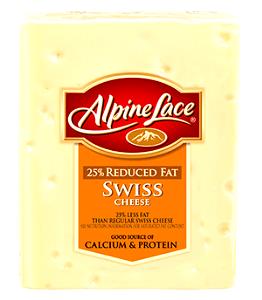 1 Cubic Inch Swiss Cheese (Low Fat)