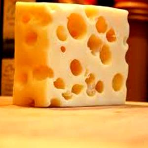 1 Cubic-İnch Swiss Cheese W/O Dsp