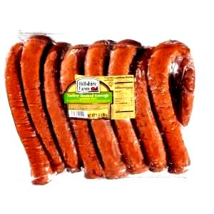 1 Cubic-İnch Turkey, Pork & Beef Sausage, Less Fat