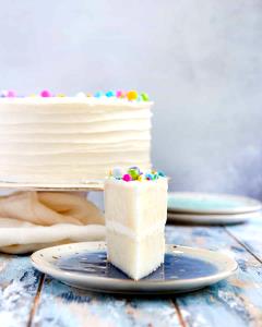 1 Cubic Inch White Cake without Icing (Home Recipe or Purchased)