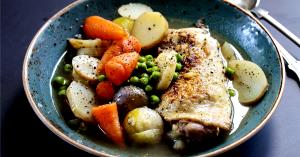 1 cup + 1/2 cup water (340 g) Slow Cooker Chicken & Dumplings