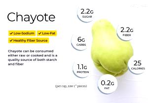 1 Cup (1" Pieces) Chayote (Fruit)