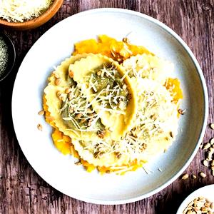 1 cup (109 g) Wild Mushroom Agnolotti