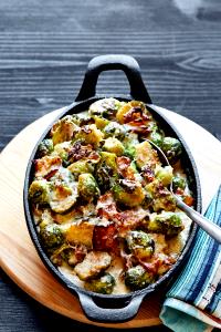 1 cup (110 g) Brussels Sprouts with Bacon