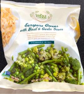 1 cup (110 g) European Greens with Basil & Garlic Sauce