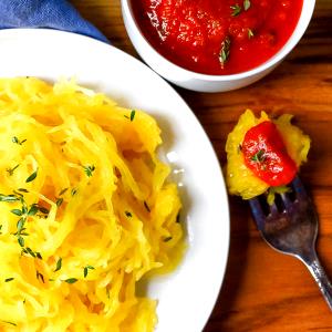 1 cup (110 g) Roasted Spaghetti Squash with Rustic Marinara & Pepperoni
