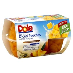 1 cup (113 g) Diced Peaches with Natural Flavor in Light Syrup