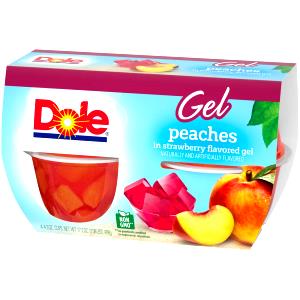1 cup (128 g) Peaches in Strawberry Gel