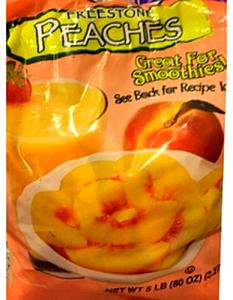 1 cup (140 g) Freestone Peaches Organic