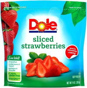 1 cup (140 g) Frozen Sliced Strawberries
