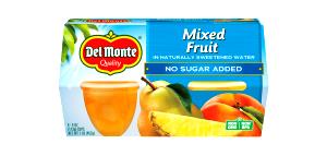 1 cup (140 g) No Sugar Added Mixed Fruit