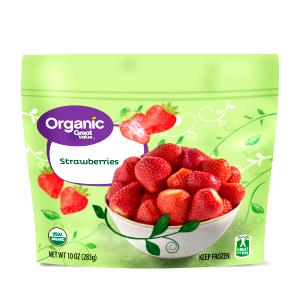 1 cup (140 g) Organic Frozen Strawberries